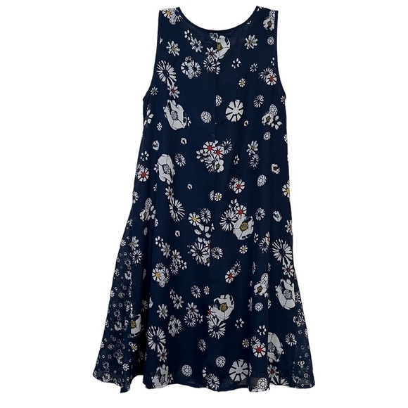 Jason Wu for Target XS Navy Blue Floral Print Sleeveless Tank Dress O - Picture 3 of 6
